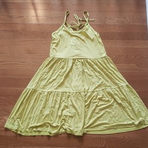 Yellow Short Sun Dress Sz Large